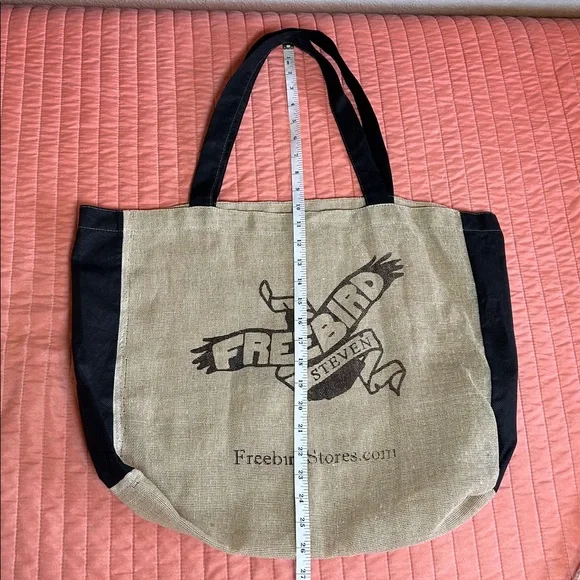 Freebird by Steven Burlap Jute Reusable Tote Bag - Picture 5 of 7